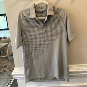 Oakley Polo Shirt Mens M Gray TPC Sawgrass‎ Golf The Players Championship